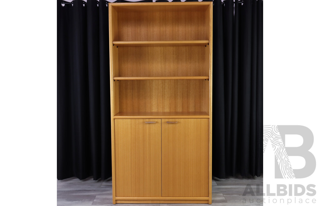 Modern Veneered Open Bookcase