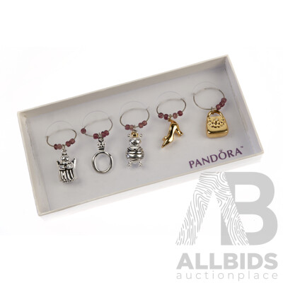 Pandora Wine Glass Charms - as New