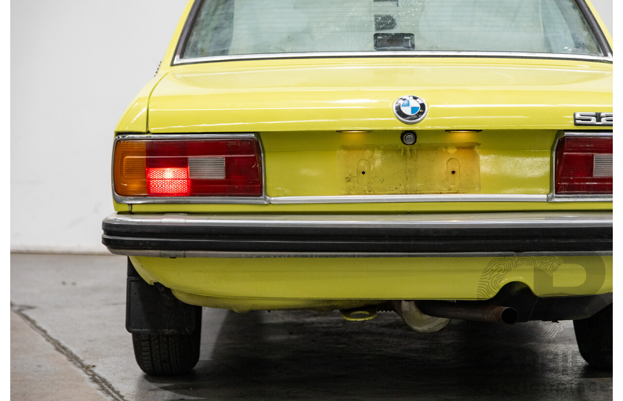 1/1976 BMW 520i 4d Sedan Golf Yellow 2.0L