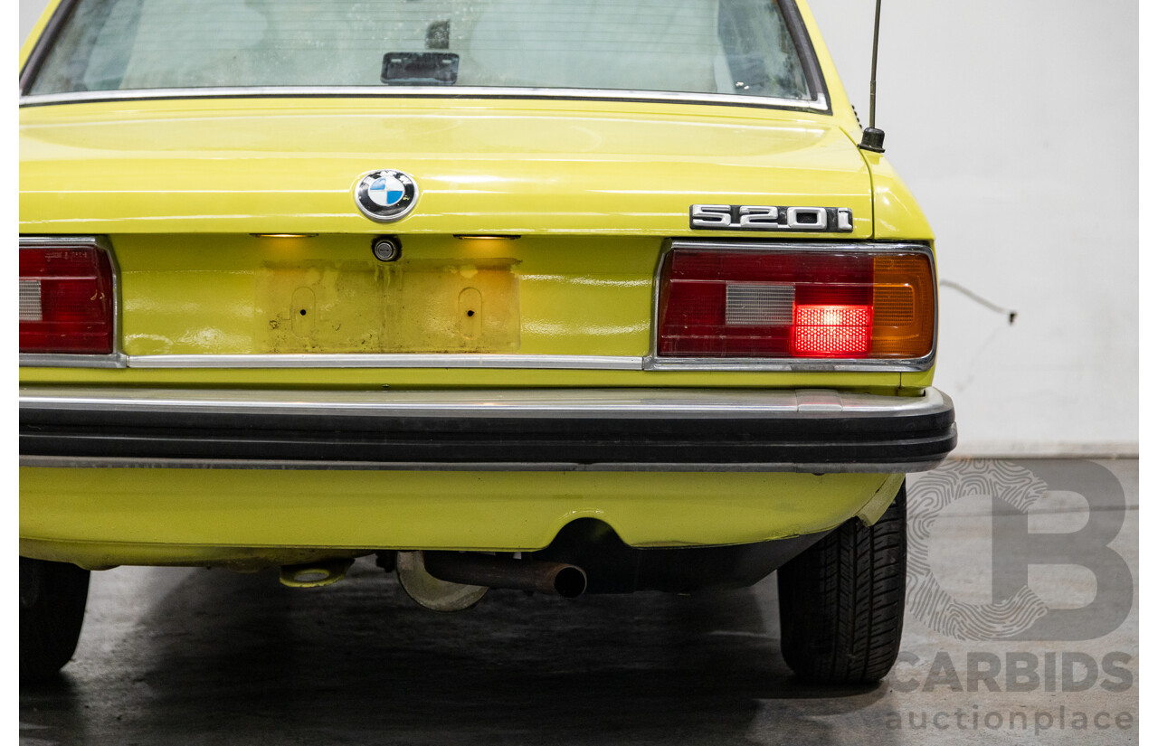 1/1976 BMW 520i 4d Sedan Golf Yellow 2.0L