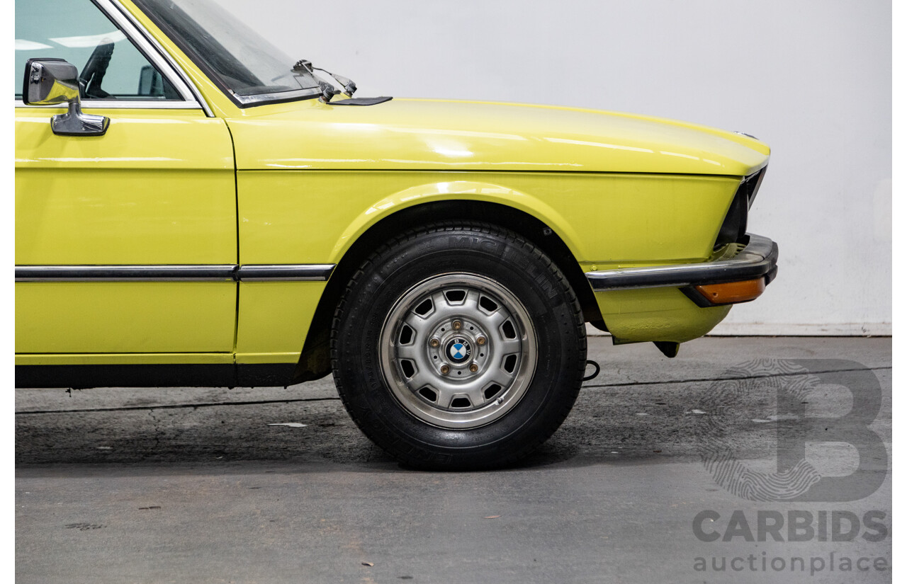 1/1976 BMW 520i 4d Sedan Golf Yellow 2.0L