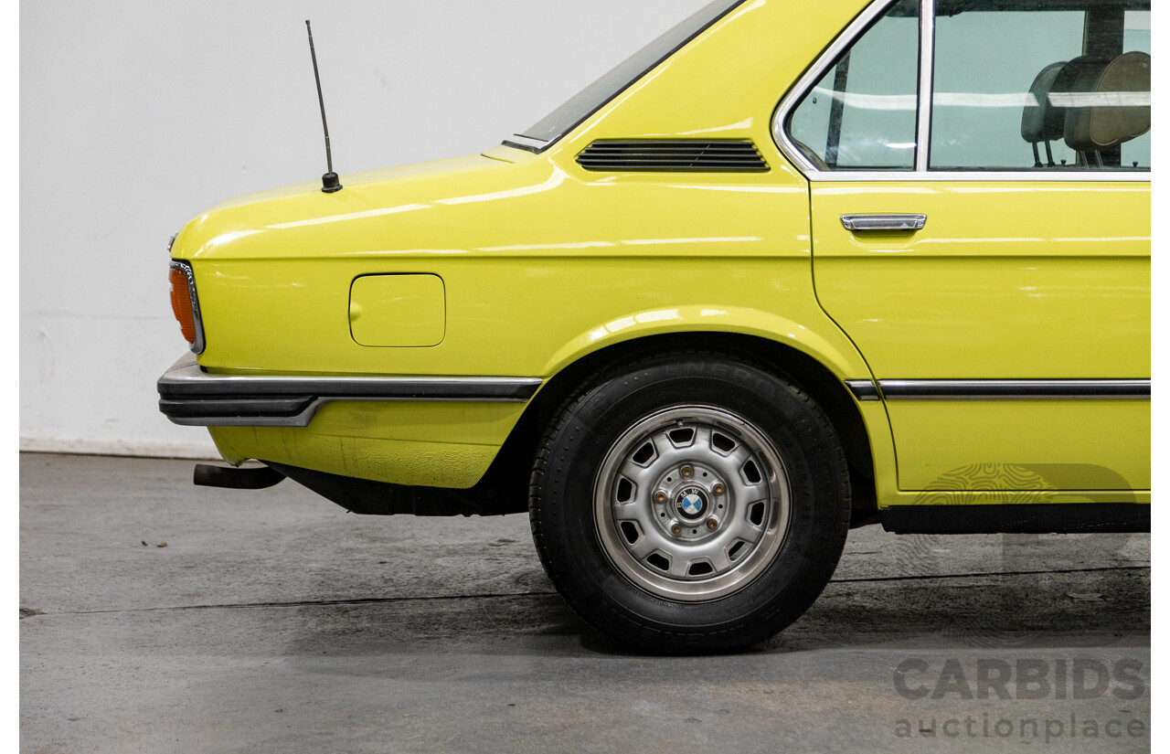 1/1976 BMW 520i 4d Sedan Golf Yellow 2.0L