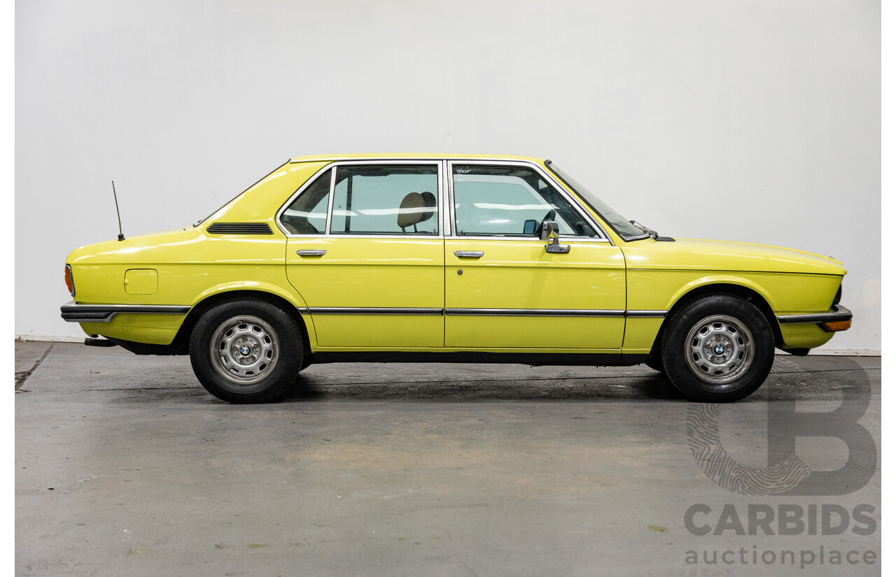 1/1976 BMW 520i 4d Sedan Golf Yellow 2.0L