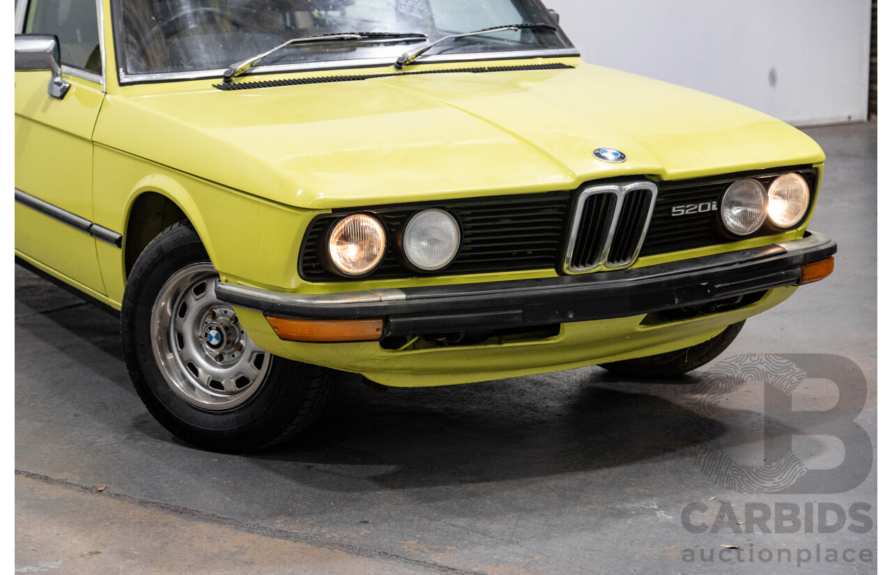 1/1976 BMW 520i 4d Sedan Golf Yellow 2.0L