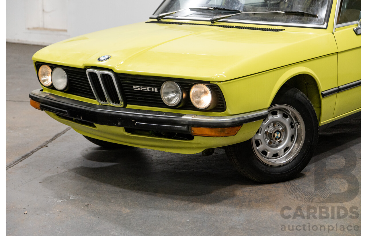 1/1976 BMW 520i 4d Sedan Golf Yellow 2.0L