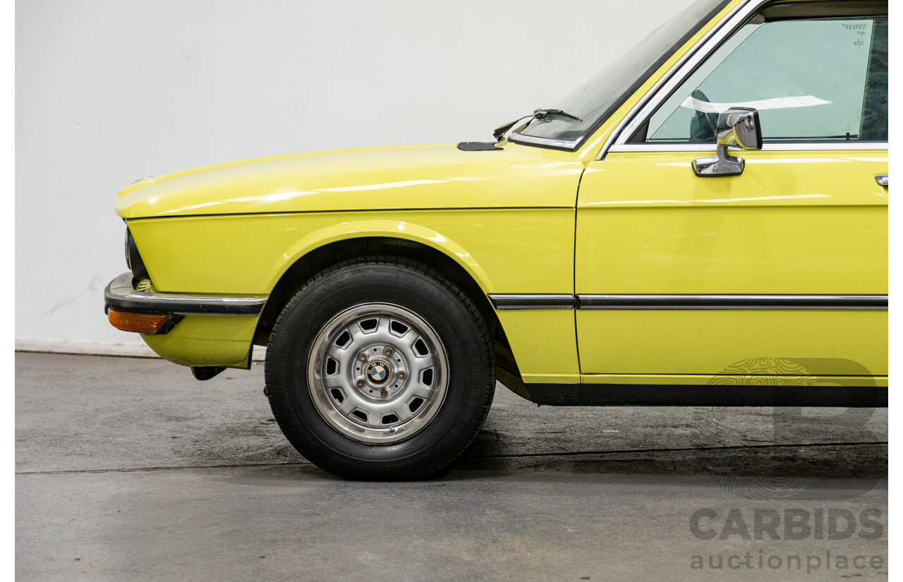 1/1976 BMW 520i 4d Sedan Golf Yellow 2.0L