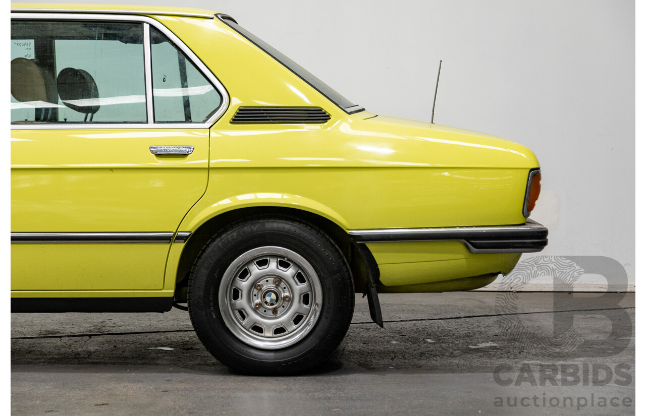 1/1976 BMW 520i 4d Sedan Golf Yellow 2.0L