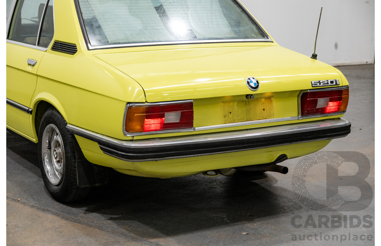 1/1976 BMW 520i 4d Sedan Golf Yellow 2.0L