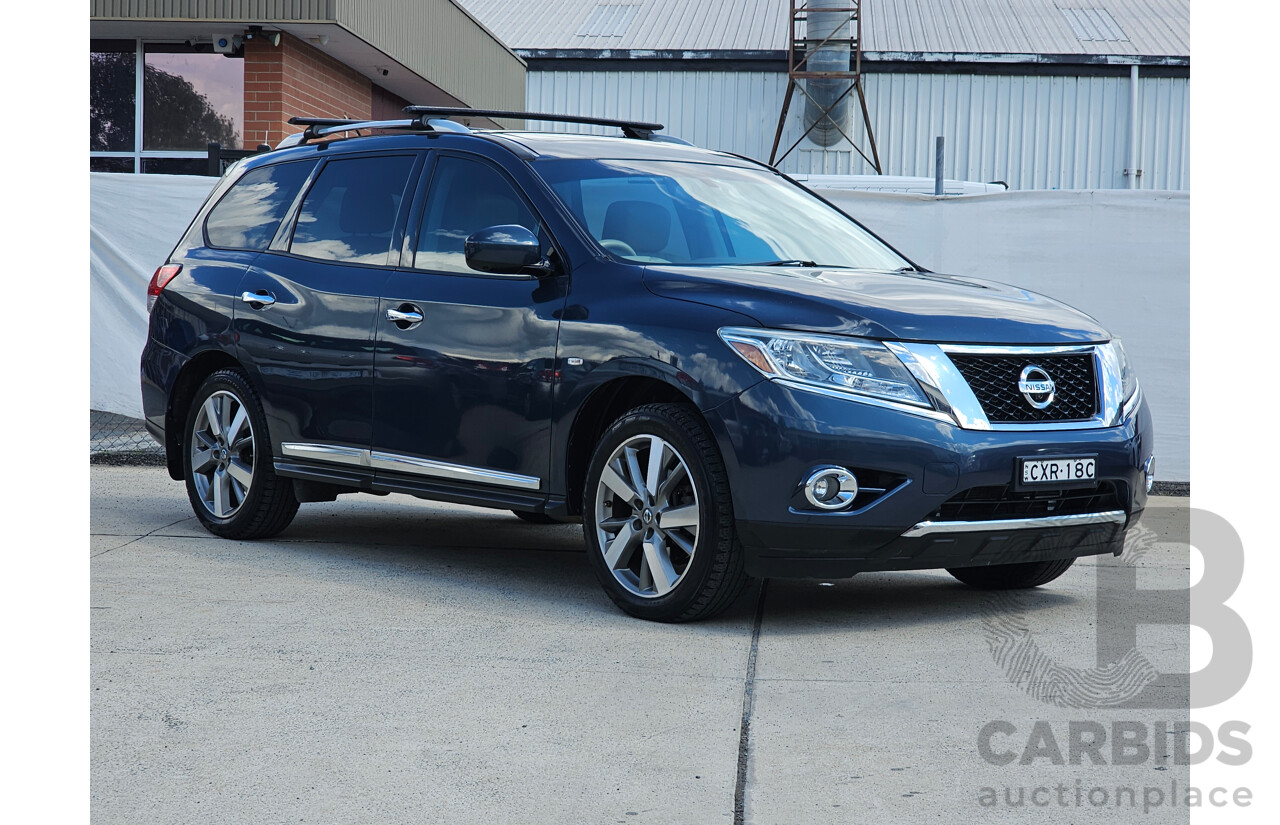 10/2013 Nissan Pathfinder Ti (4x4) R52 4d Wagon Blue 3.5L