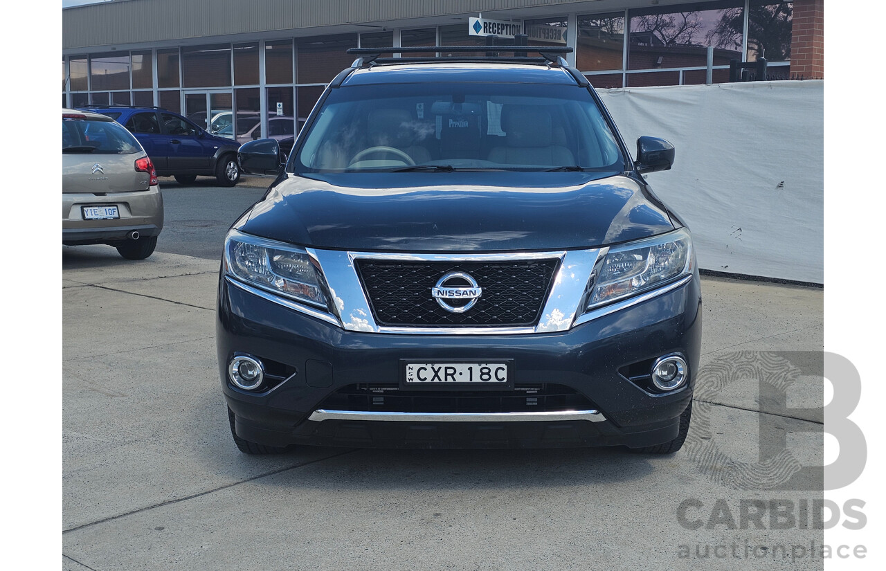 10/2013 Nissan Pathfinder Ti (4x4) R52 4d Wagon Blue 3.5L