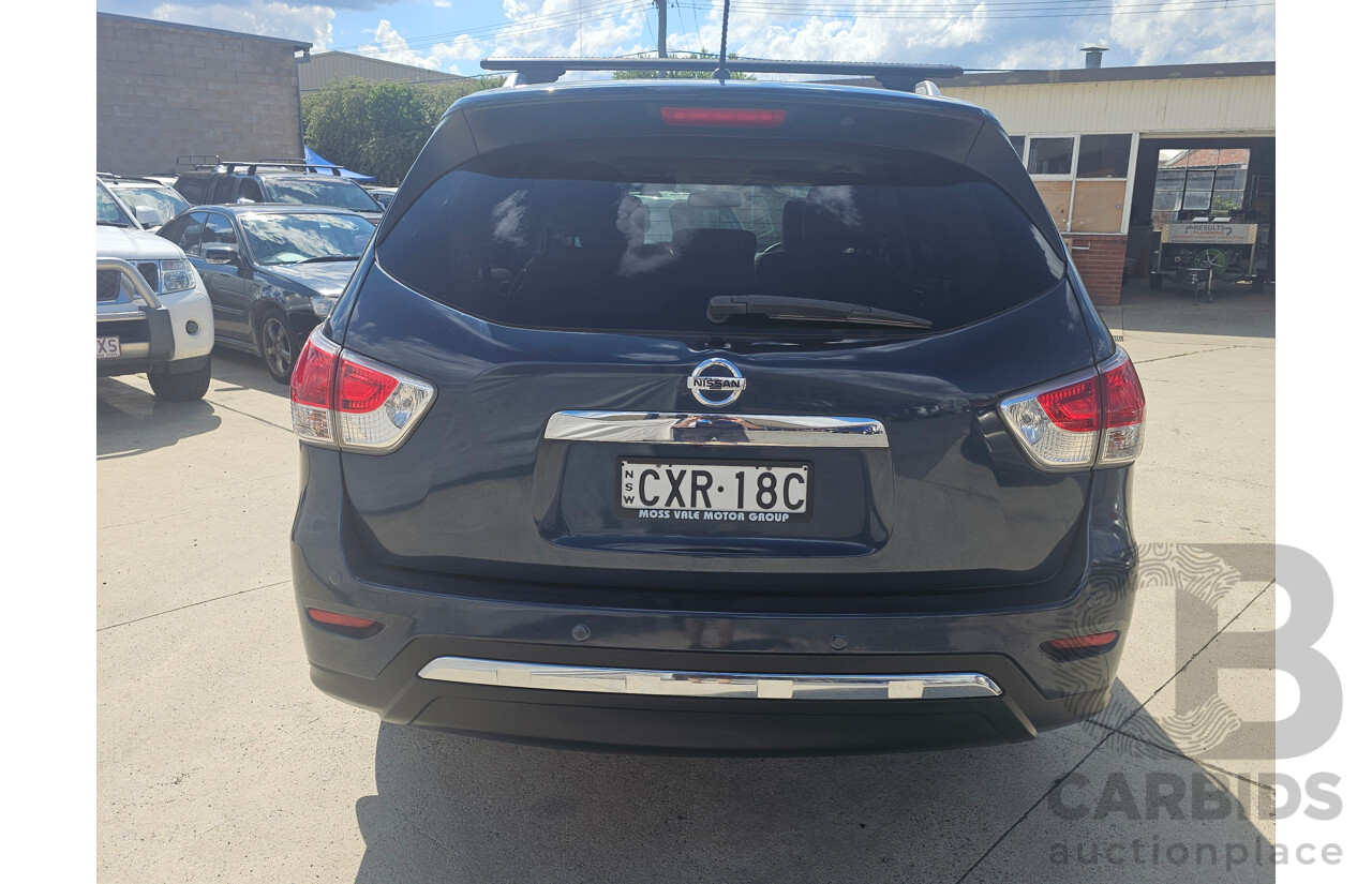 10/2013 Nissan Pathfinder Ti (4x4) R52 4d Wagon Blue 3.5L