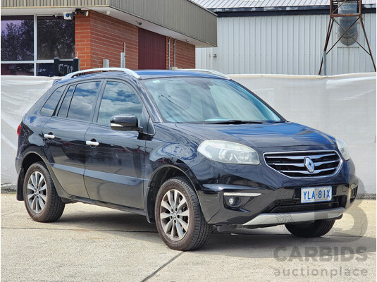 7/2012 Renault Koleos Dynamique (4x4) H45 PHASE II 4d Wagon Black 2.0L