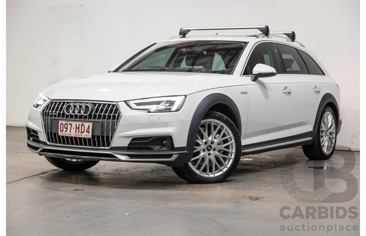 07/2017 Audi A4 Allroad Quattro (AWD) B9 MY18 4d Wagon Glacier White Metallic Turbo Diesel 2.0L