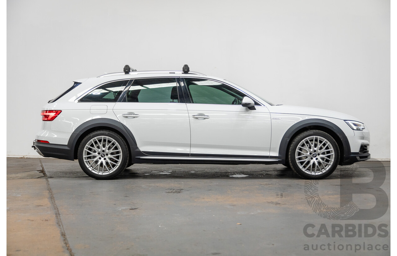 07/2017 Audi A4 Allroad Quattro (AWD) B9 MY18 4d Wagon Glacier White Metallic Turbo Diesel 2.0L