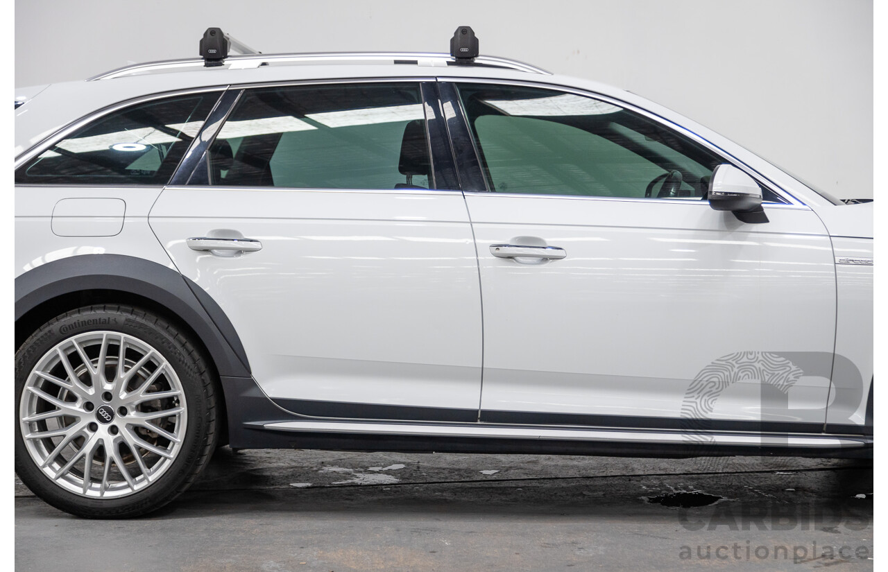 07/2017 Audi A4 Allroad Quattro (AWD) B9 MY18 4d Wagon Glacier White Metallic Turbo Diesel 2.0L