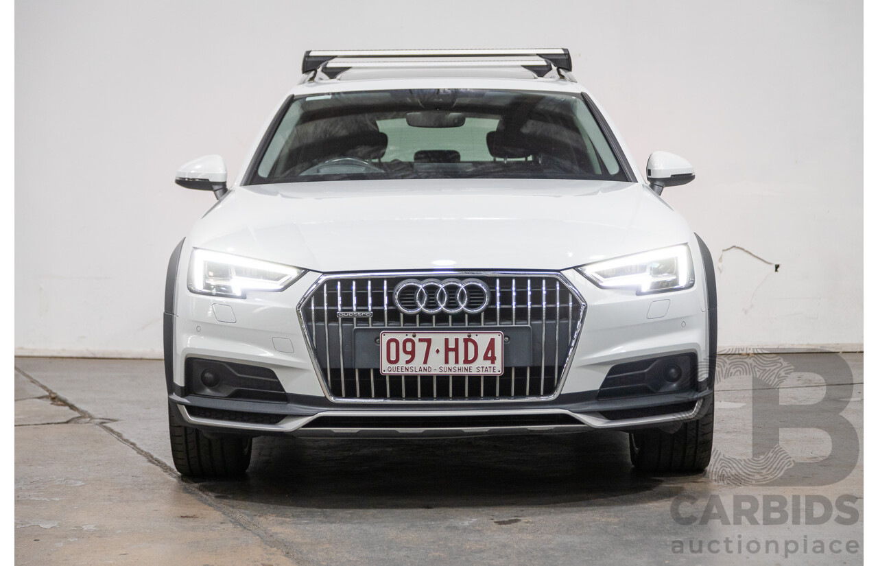 07/2017 Audi A4 Allroad Quattro (AWD) B9 MY18 4d Wagon Glacier White Metallic Turbo Diesel 2.0L