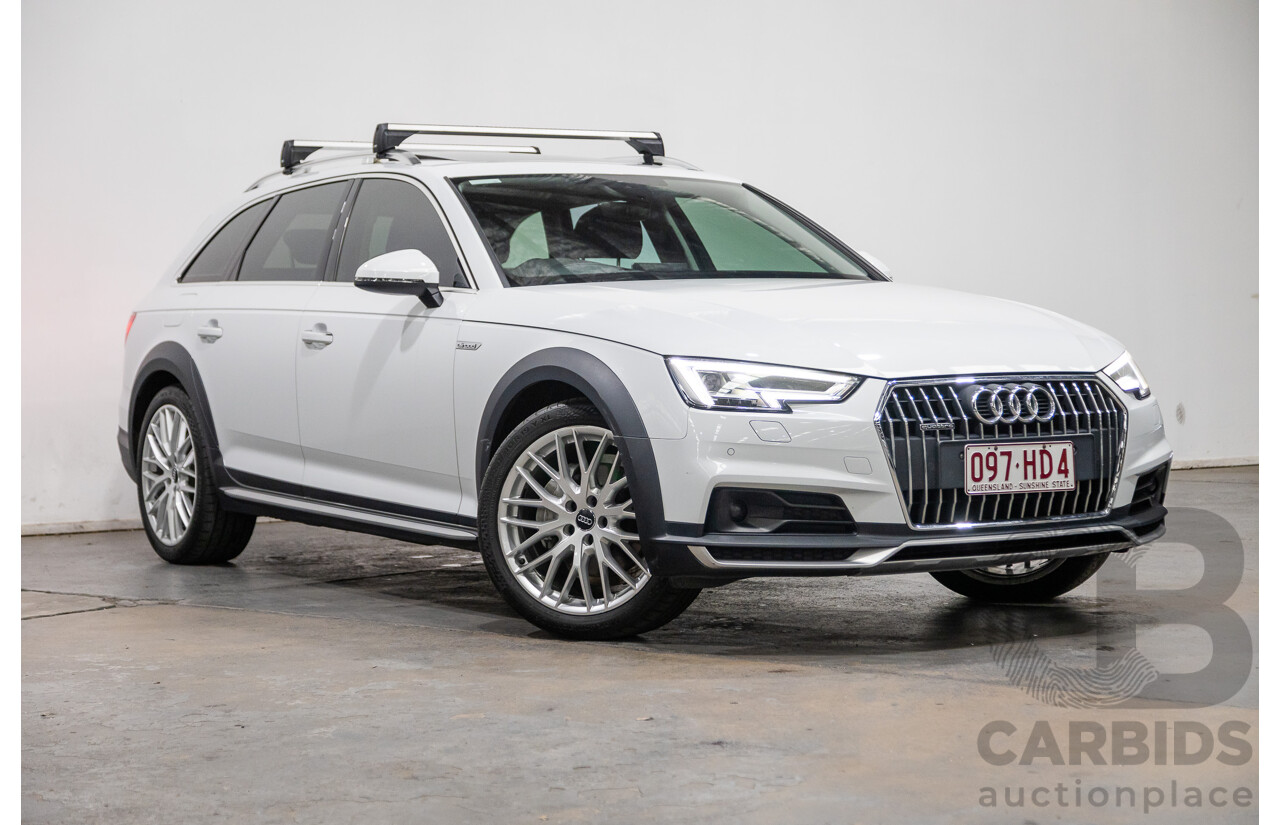 07/2017 Audi A4 Allroad Quattro (AWD) B9 MY18 4d Wagon Glacier White Metallic Turbo Diesel 2.0L