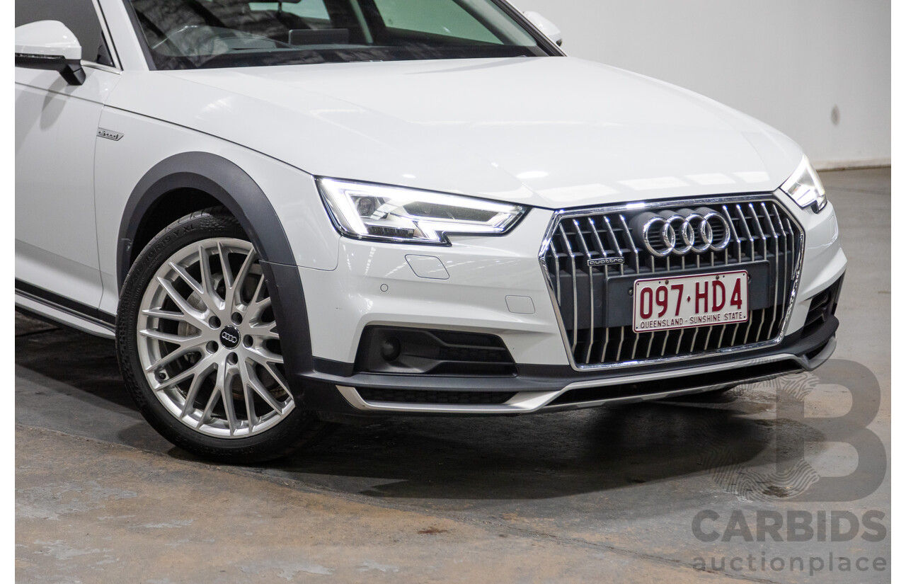 07/2017 Audi A4 Allroad Quattro (AWD) B9 MY18 4d Wagon Glacier White Metallic Turbo Diesel 2.0L