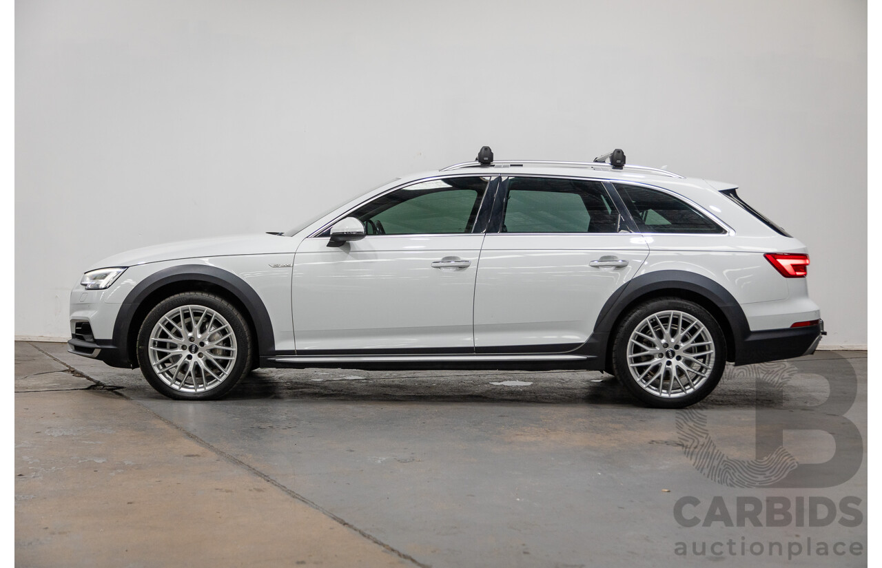 07/2017 Audi A4 Allroad Quattro (AWD) B9 MY18 4d Wagon Glacier White Metallic Turbo Diesel 2.0L