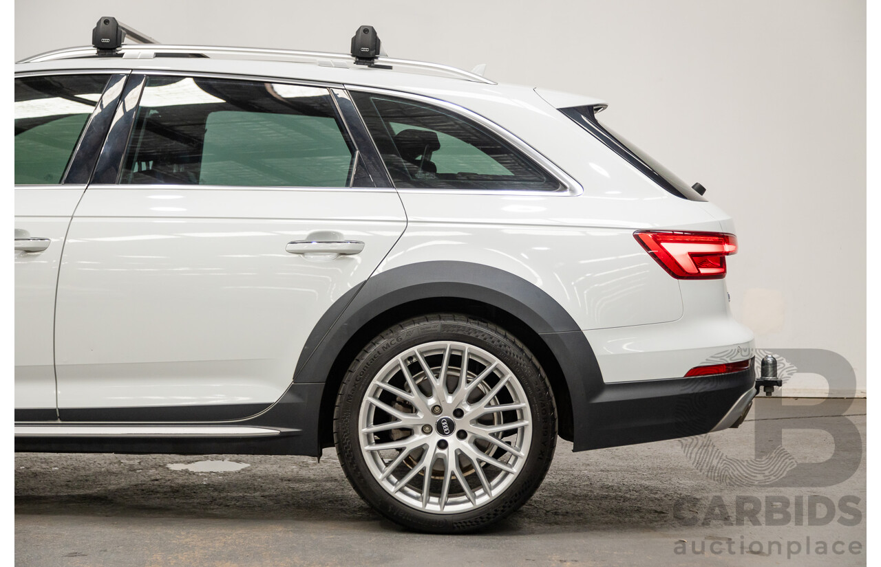 07/2017 Audi A4 Allroad Quattro (AWD) B9 MY18 4d Wagon Glacier White Metallic Turbo Diesel 2.0L