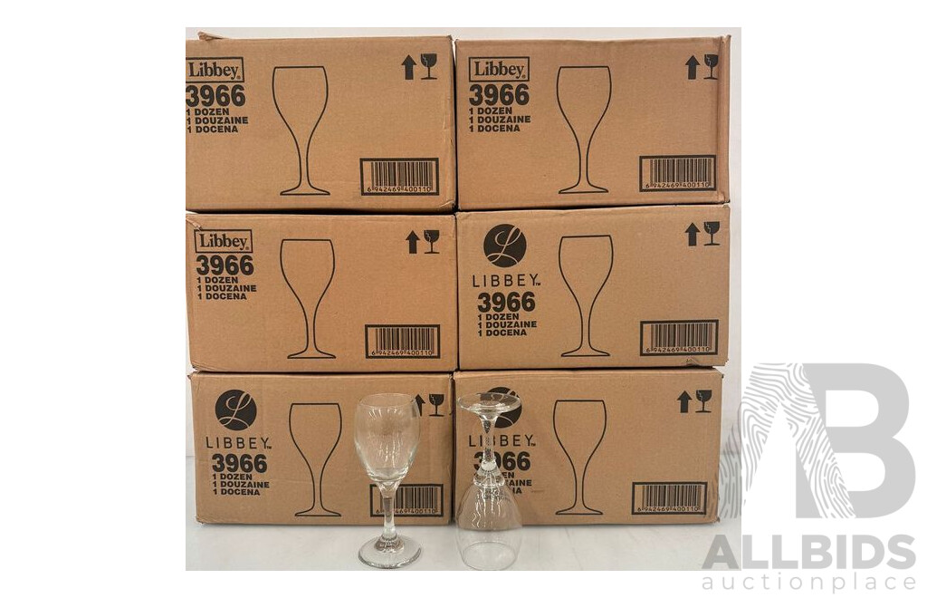 Libbey Teardrop White Wine Glasses - Lot of 72