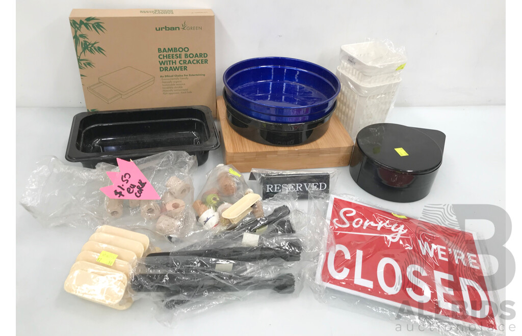 Lot of Assorted Catering/Cafe Items