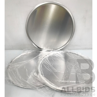 18 Inch Aluminium Pizza Plates - Lot of 3