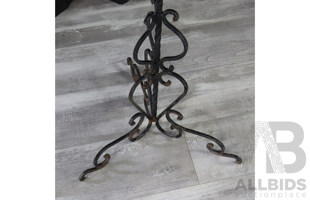 Wrought Iron Standing Candelabra