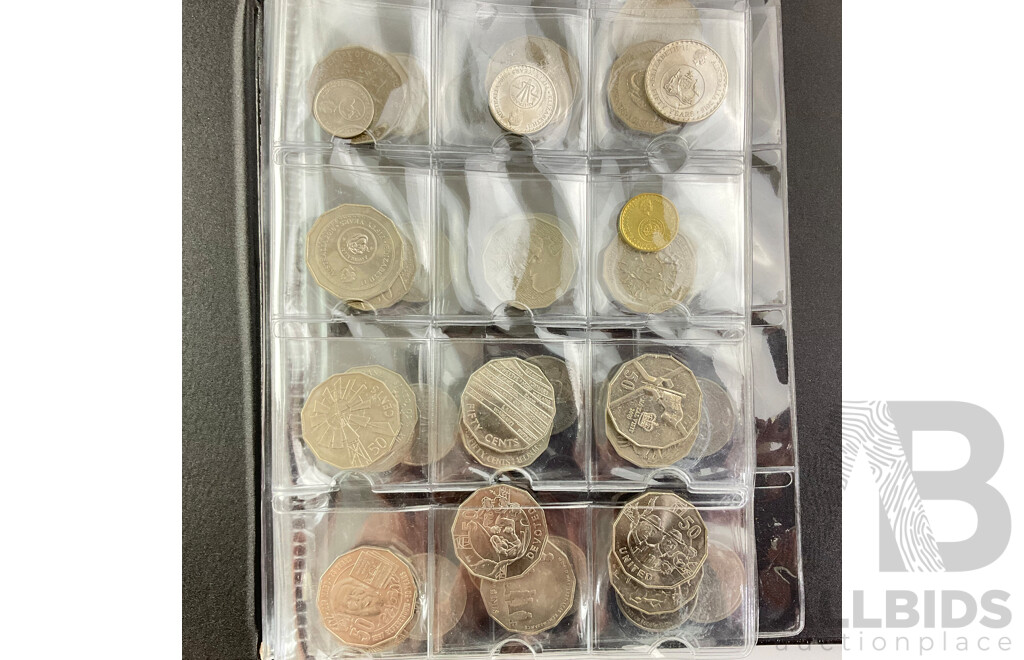 Collection of Australian Commemorative Coins Including 1966 Round Silver Fifty Cent, 2016 Fifty Years of Decimal Currency, 2017 Fifty Years Mabo, 2014 AIATSIS, 2001 Centenary of Federation and More