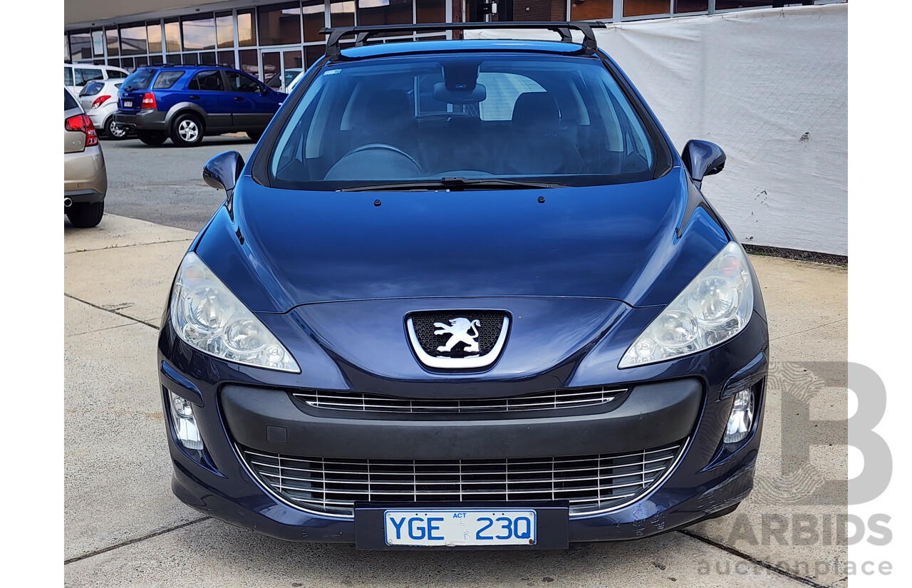 9/2008 Peugeot 308 XSE HDi  5d Hatchback Blue 2.0L