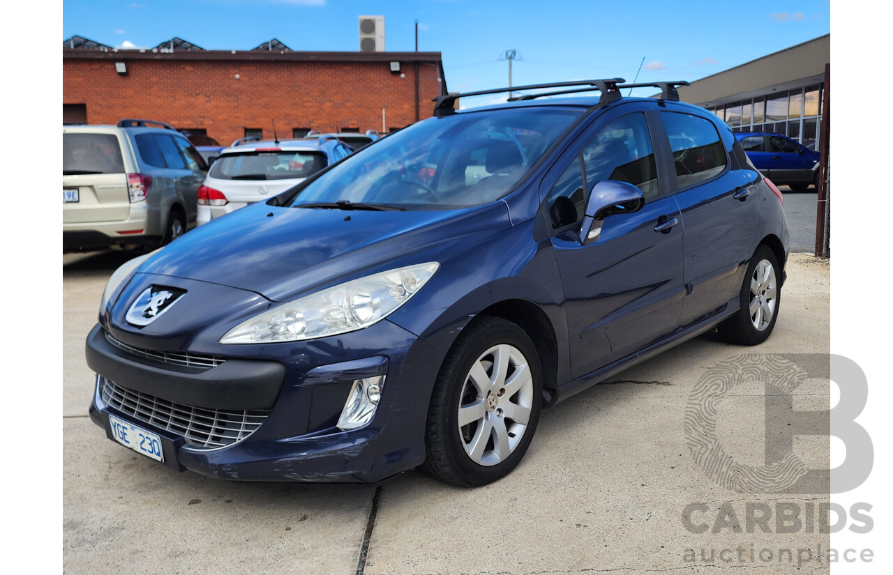 9/2008 Peugeot 308 XSE HDi  5d Hatchback Blue 2.0L