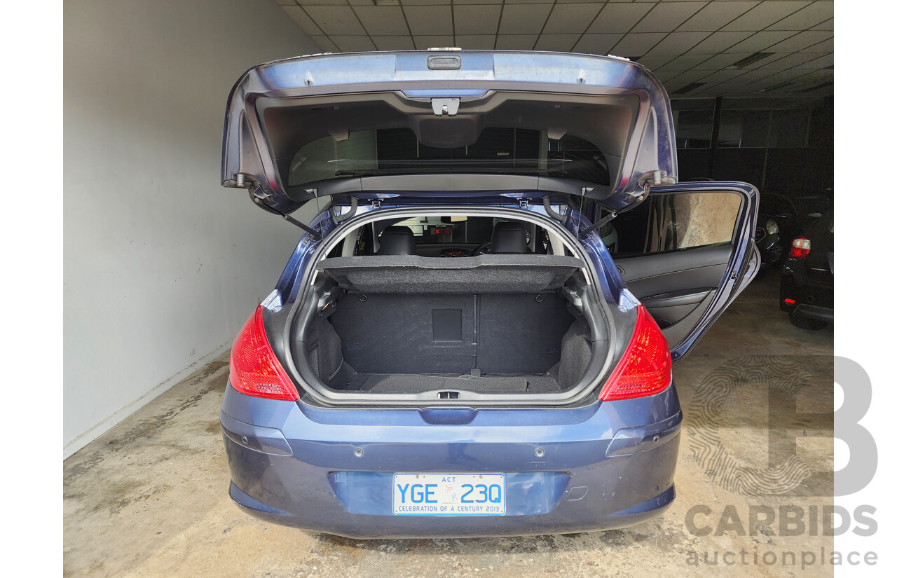 9/2008 Peugeot 308 XSE HDi  5d Hatchback Blue 2.0L