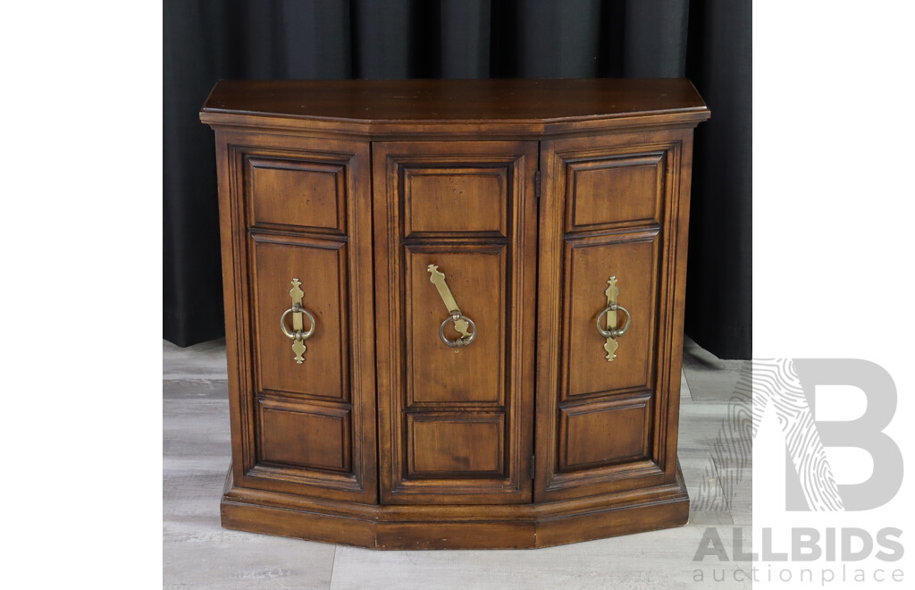 Small Timber Hall Cabinet