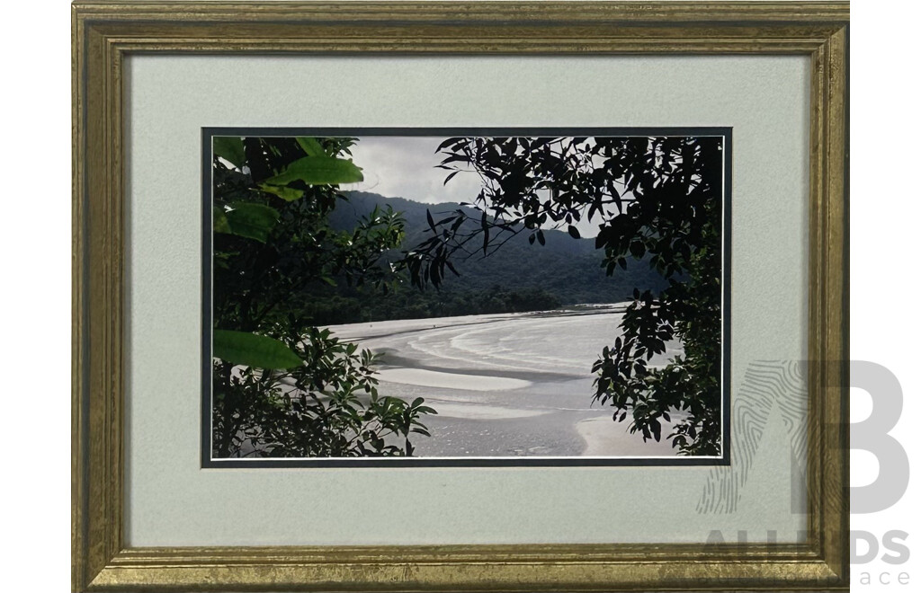 Artist Unknown, Secluded Beach, Framed Colour Photograph, 35 x 46 cm (frame)