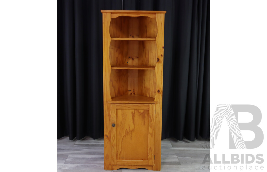 Timber Corner Display Cabinet