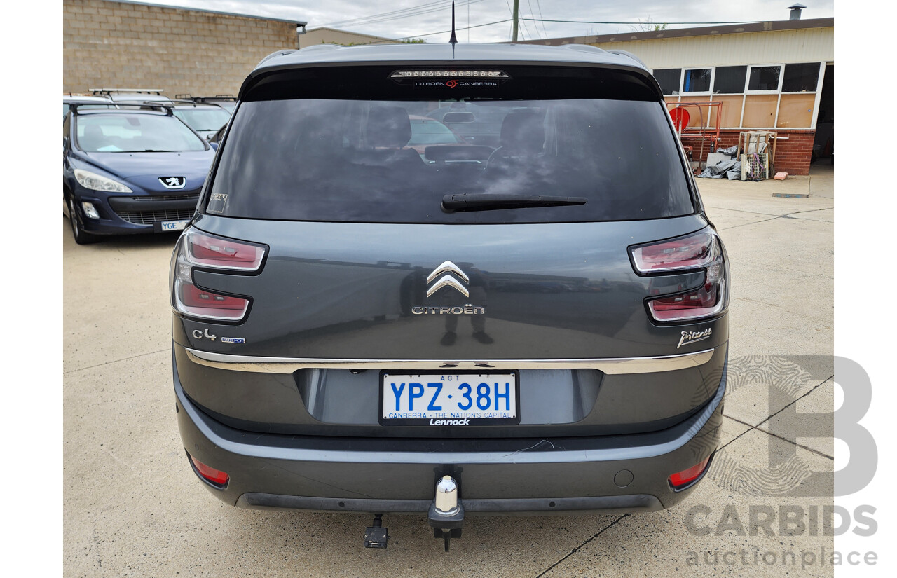 9/2015 Citroen Grand C4 Picasso Exclusive B7 MY15 4d Wagon Grey 2.0L