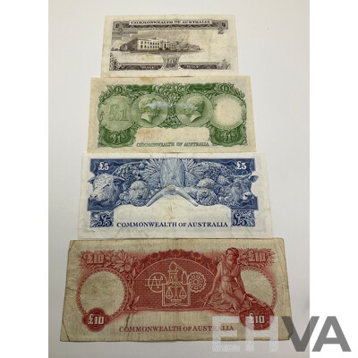 Five Note Set Coombs Wilson Australian Notes.