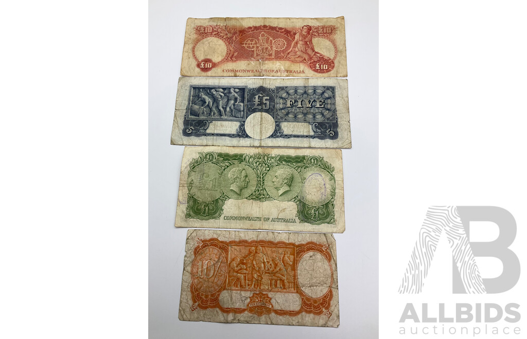 Australian 1960's Set of Coombs Wilson Pre Decimal Notes.