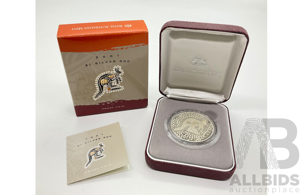 Australian 2001 RAM Silver Roo Coin.32 Grams 99.9% Silver PROOF Coin.