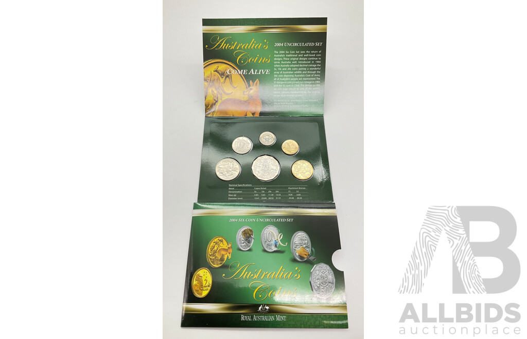 Australian 2004 Six Coin Set