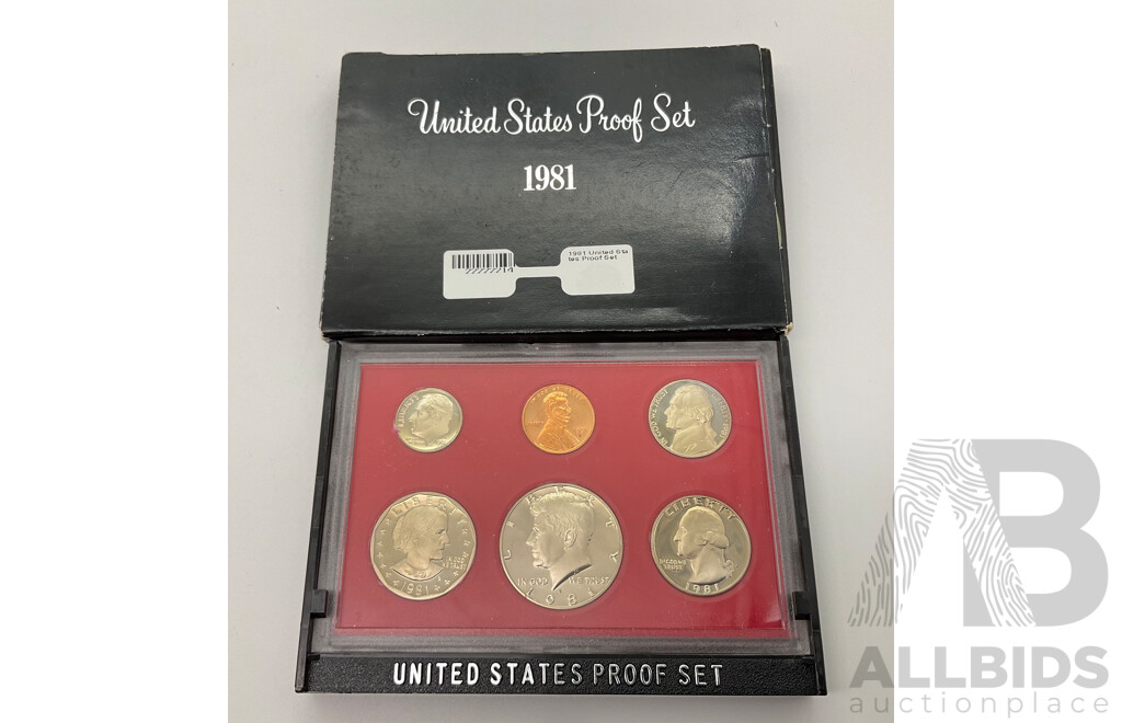 USA 1981 Six Coin Set.