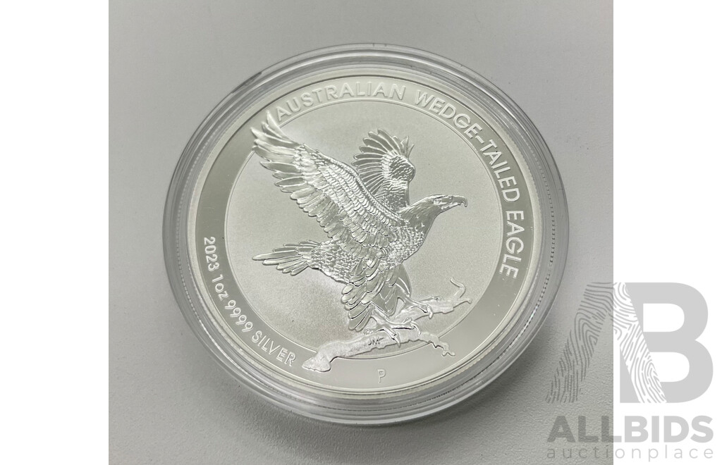 Australian 2023 $1 PROOF Coin 99.9% Fine Silver, 1oz. Australian Wedge Tail Eagle.