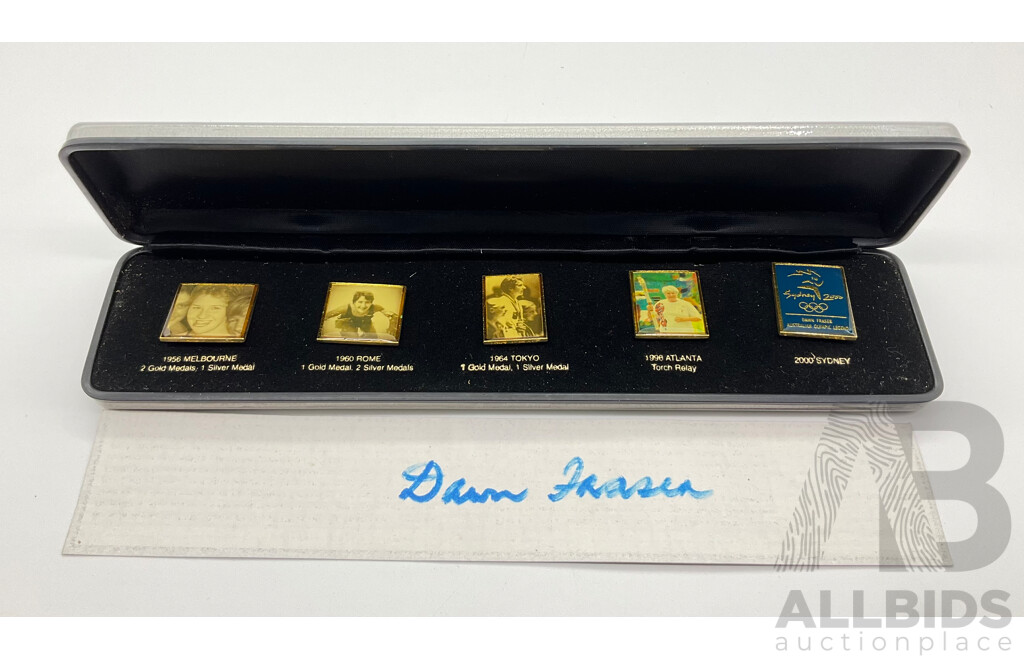 Australian 2000 Sydney Olympics, Dawn Fraser Feats, Five Coloured Medallions.