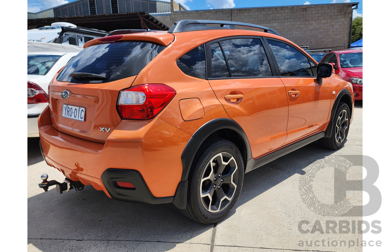 3/2012 Subaru XV 2.0i  4d Wagon Orange 2.0L