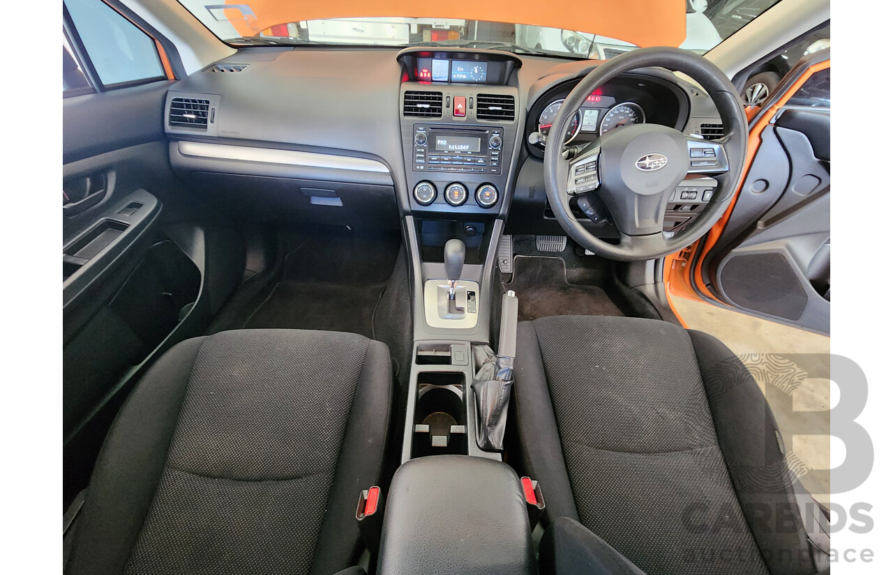 3/2012 Subaru XV 2.0i  4d Wagon Orange 2.0L