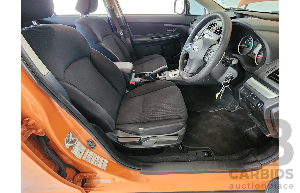 3/2012 Subaru XV 2.0i  4d Wagon Orange 2.0L