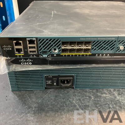 CISCO 2900 Series 2921 Integrated Services Routers & 5500 Series Wireless Controller - Lot of 4