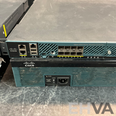 CISCO 2900 Series 2921 Integrated Services Routers & 5500 Series Wireless Controller - Lot of 4