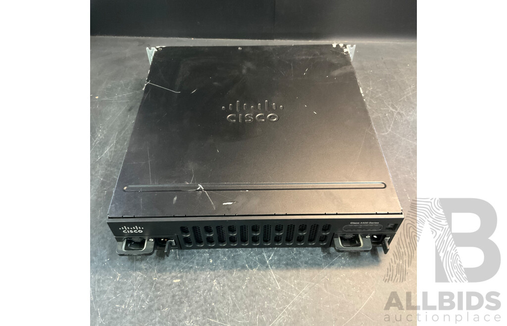 CISCO 4400 Series 4451-X K9 Integrated Services Router & Catalyst WS-C3750X-48P Ethernet Switch & 11x Compatible Phone System & More