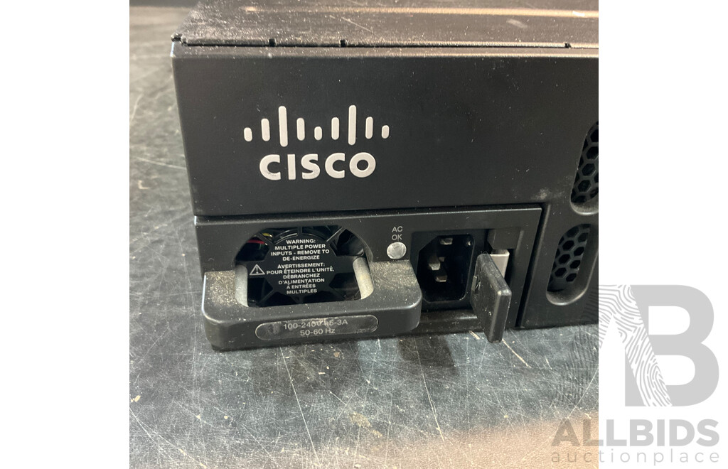 CISCO 4400 Series 4451-X K9 Integrated Services Router & Catalyst WS-C3750X-48P Ethernet Switch & 11x Compatible Phone System & More